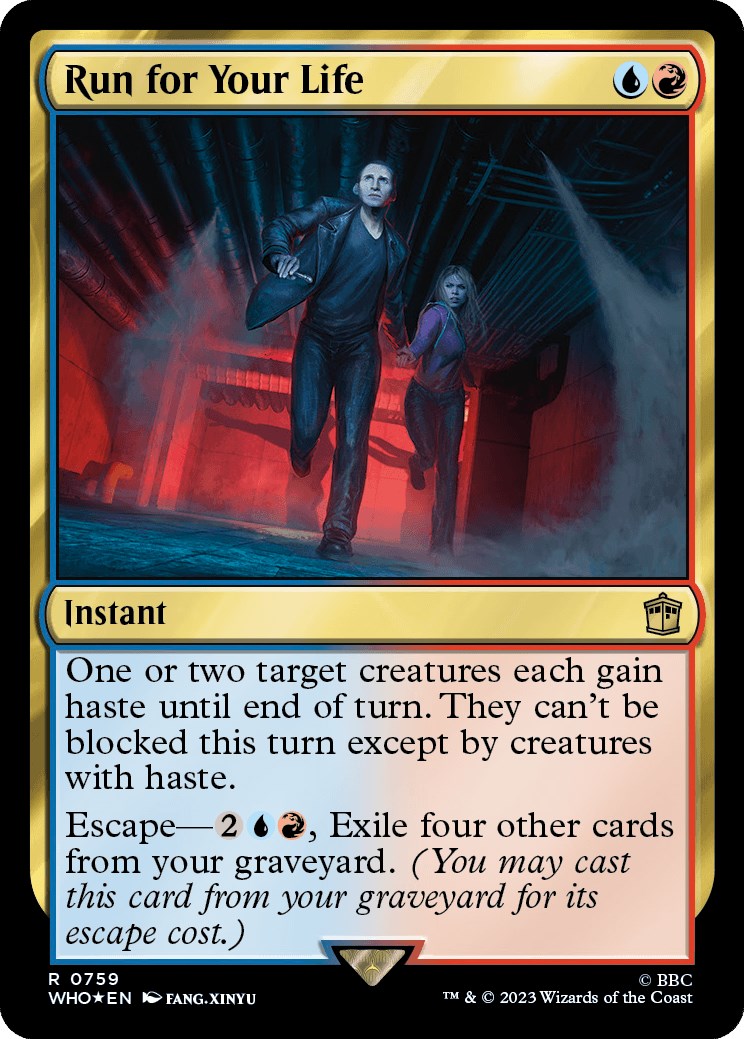 Run for Your Life (Surge Foil) [Doctor Who] | Magic Magpie