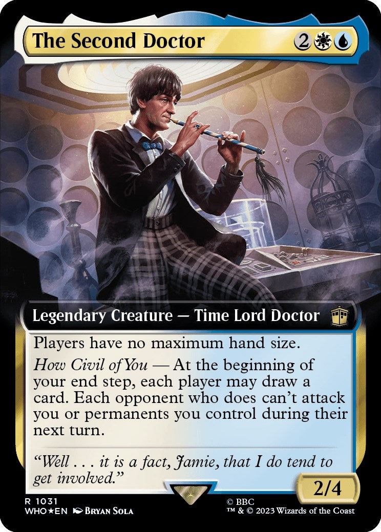 The Second Doctor (Extended Art) (Surge Foil) [Doctor Who] | Magic Magpie