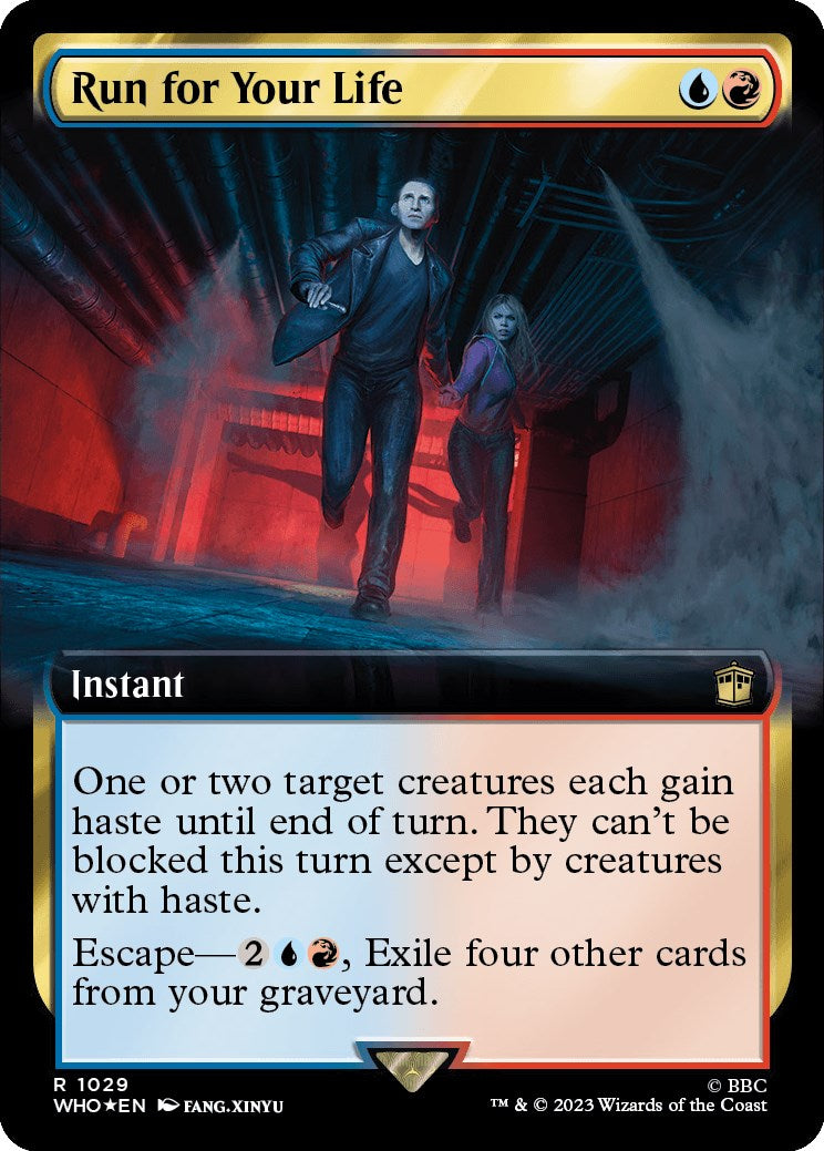 Run for Your Life (Extended Art) (Surge Foil) [Doctor Who] | Magic Magpie