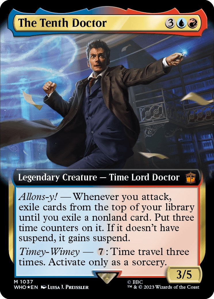 The Tenth Doctor (Extended Art) (Surge Foil) [Doctor Who] | Magic Magpie