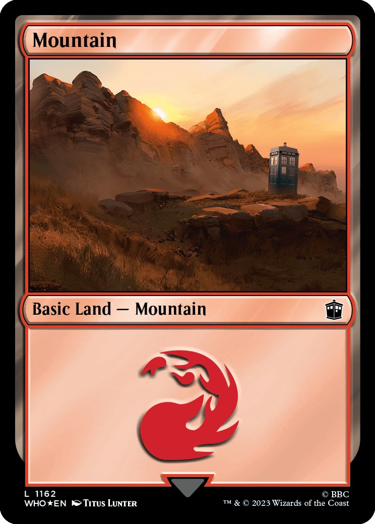 Mountain (1162) (Surge Foil) [Doctor Who] | Magic Magpie