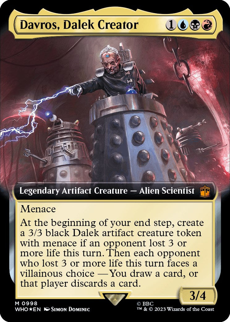 Davros, Dalek Creator (Extended Art) (Surge Foil) [Doctor Who] | Magic Magpie