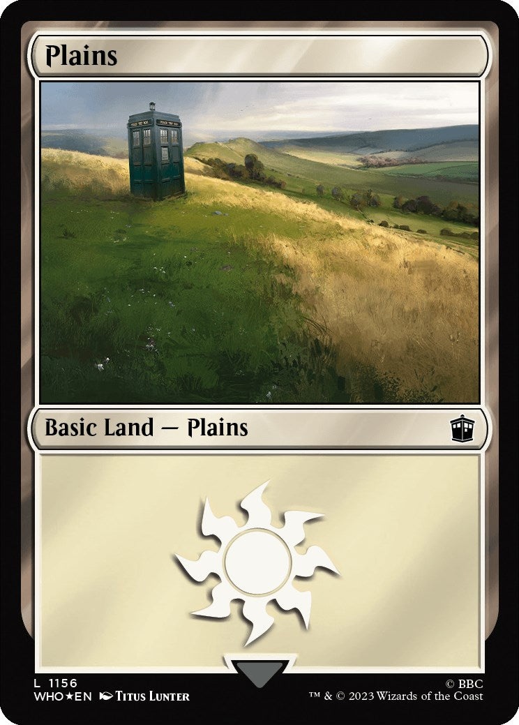 Plains (1156) (Surge Foil) [Doctor Who] | Magic Magpie