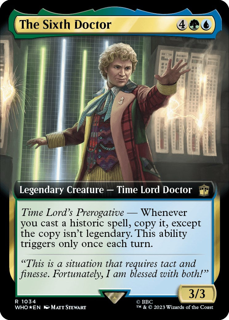 The Sixth Doctor (Extended Art) (Surge Foil) [Doctor Who] | Magic Magpie