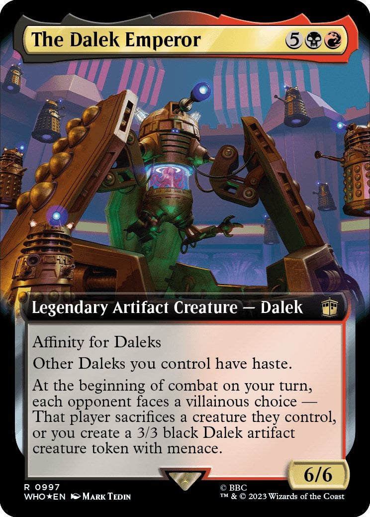 The Dalek Emperor (Extended Art) (Surge Foil) [Doctor Who] | Magic Magpie