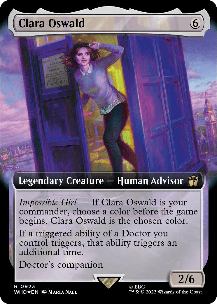Clara Oswald (Extended Art) (Surge Foil) [Doctor Who] | Magic Magpie