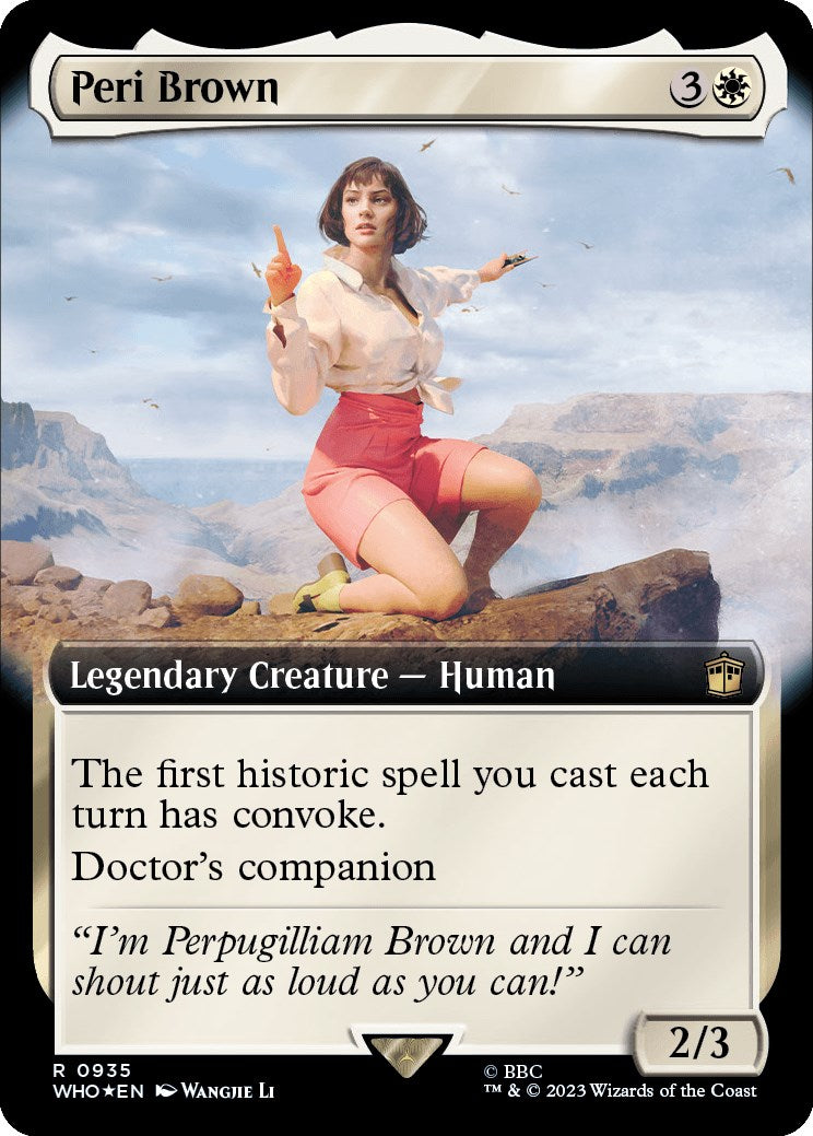 Peri Brown (Extended Art) (Surge Foil) [Doctor Who] | Magic Magpie