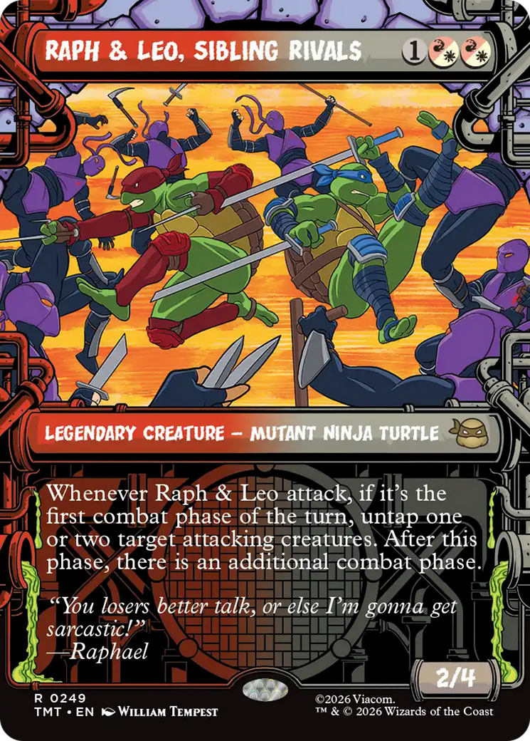Raph & Leo, Sibling Rivals (Showcase) [Teenage Mutant Ninja Turtles] | Magic Magpie