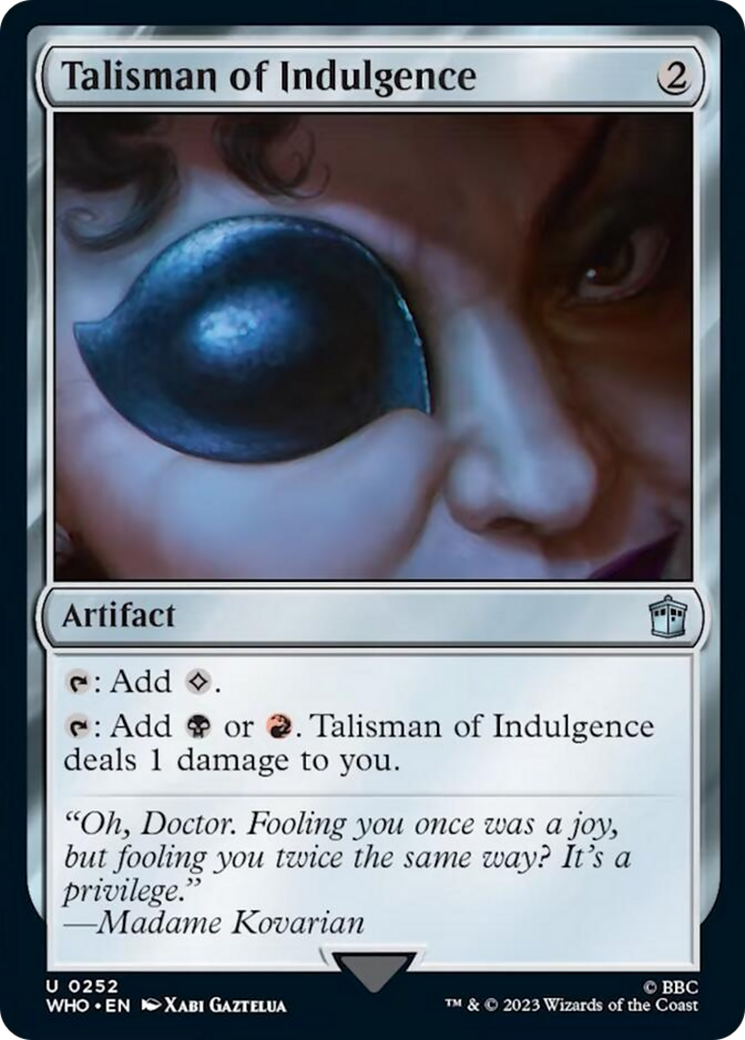 Talisman of Indulgence [Doctor Who] | Magic Magpie