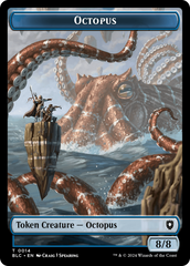 Octopus // Rabbit Double-Sided Token [Bloomburrow Commander Tokens] | Magic Magpie