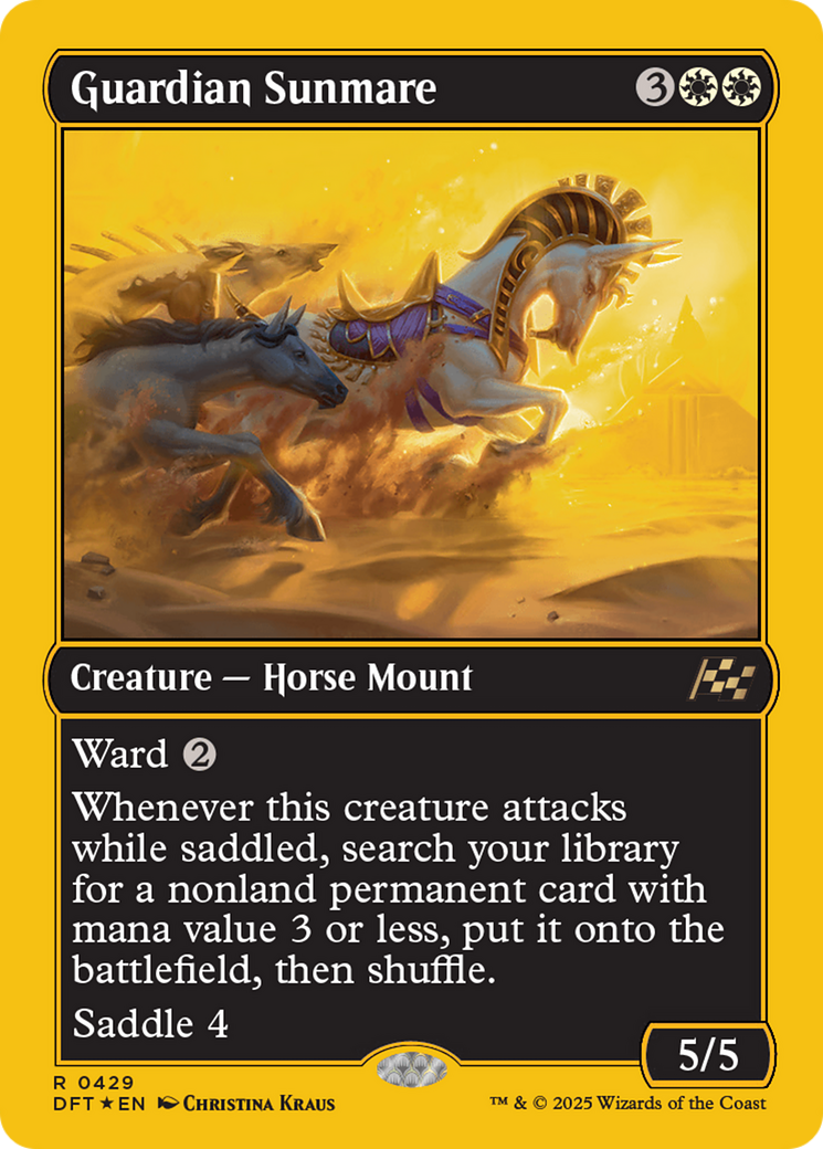 Guardian Sunmare (First-Place Foil) [Aetherdrift] | Magic Magpie