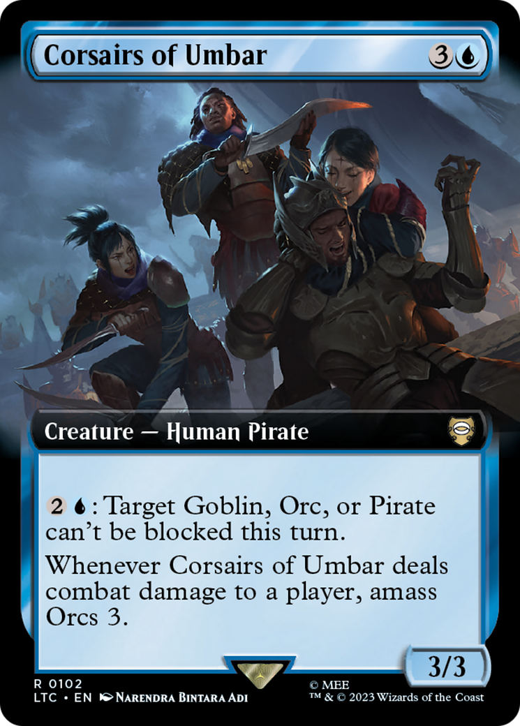 Corsairs of Umbar (Extended Art) [The Lord of the Rings: Tales of Middle-Earth Commander] | Magic Magpie