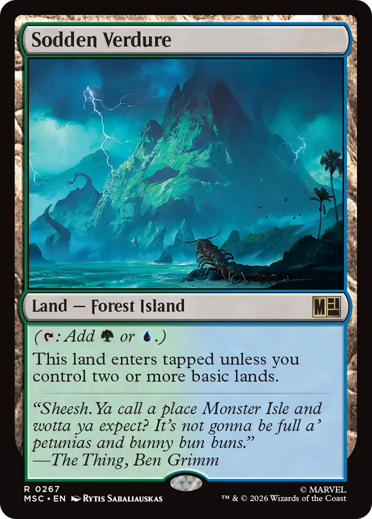Sodden Verdure (Surge Foil) [Marvel Super Heroes Commander] | Magic Magpie