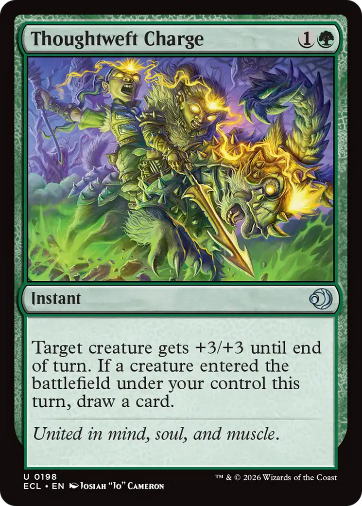 Thoughtweft Charge [Lorwyn Eclipsed] | Magic Magpie