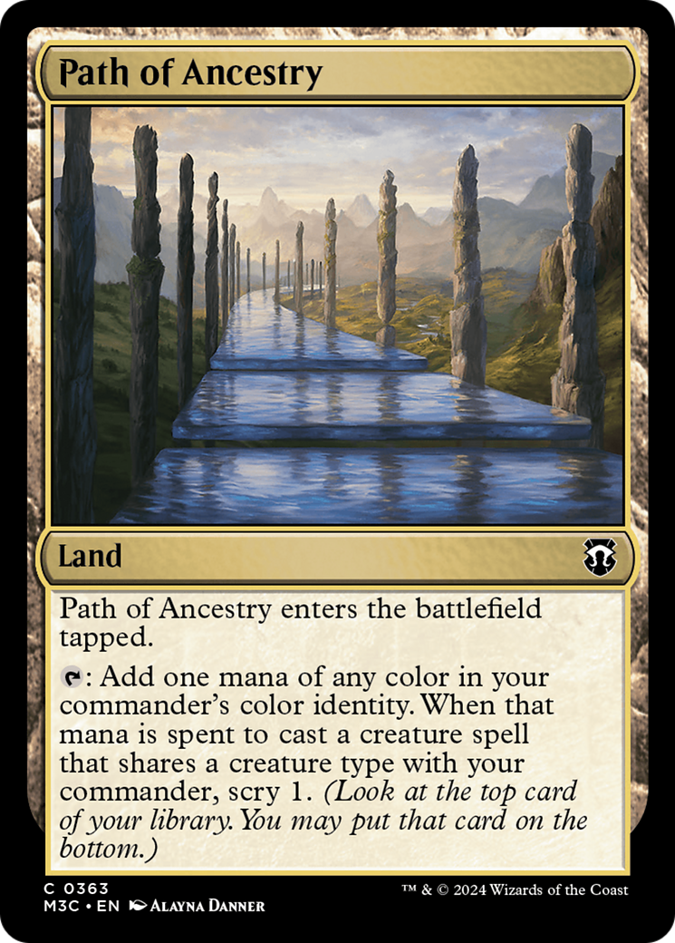 Path of Ancestry (Ripple Foil) [Modern Horizons 3 Commander] | Magic Magpie