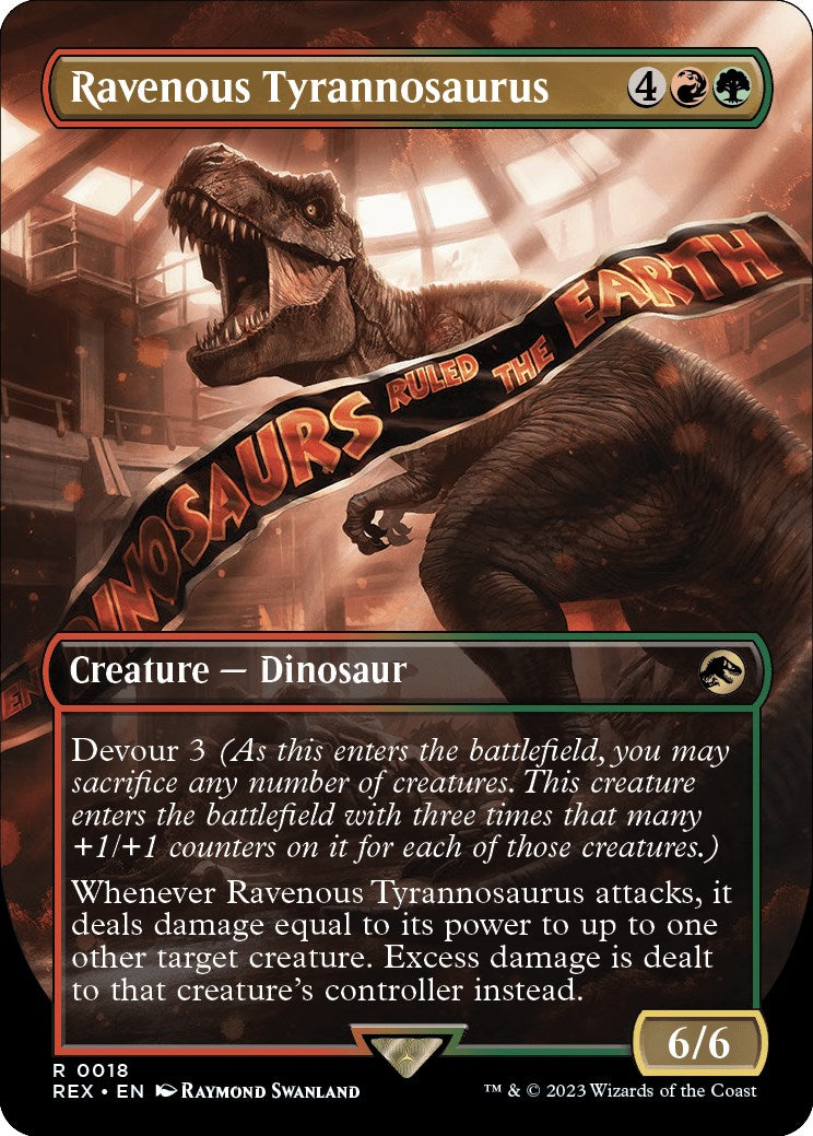 Ravenous Tyrannosaurus (Borderless) [Jurassic World Collection] | Magic Magpie