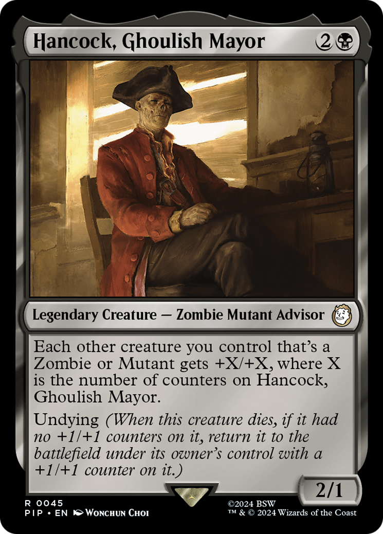 Hancock, Ghoulish Mayor [Fallout] | Magic Magpie