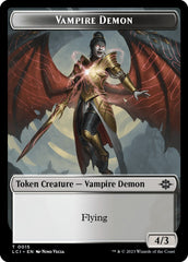 Vampire // Vampire Demon Double-Sided Token [The Lost Caverns of Ixalan Tokens] | Magic Magpie