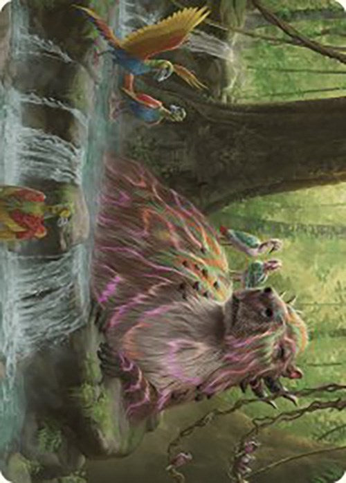 Basking Capybara Art Card [The Lost Caverns of Ixalan Art Series] | Magic Magpie