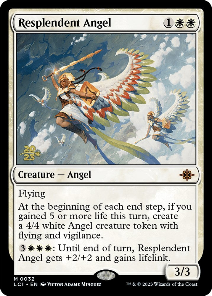 Resplendent Angel (LCI) [The Lost Caverns of Ixalan Prerelease Cards] | Magic Magpie