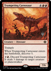 Trumpeting Carnosaur (Promo Pack) [The Lost Caverns of Ixalan Promos] | Magic Magpie