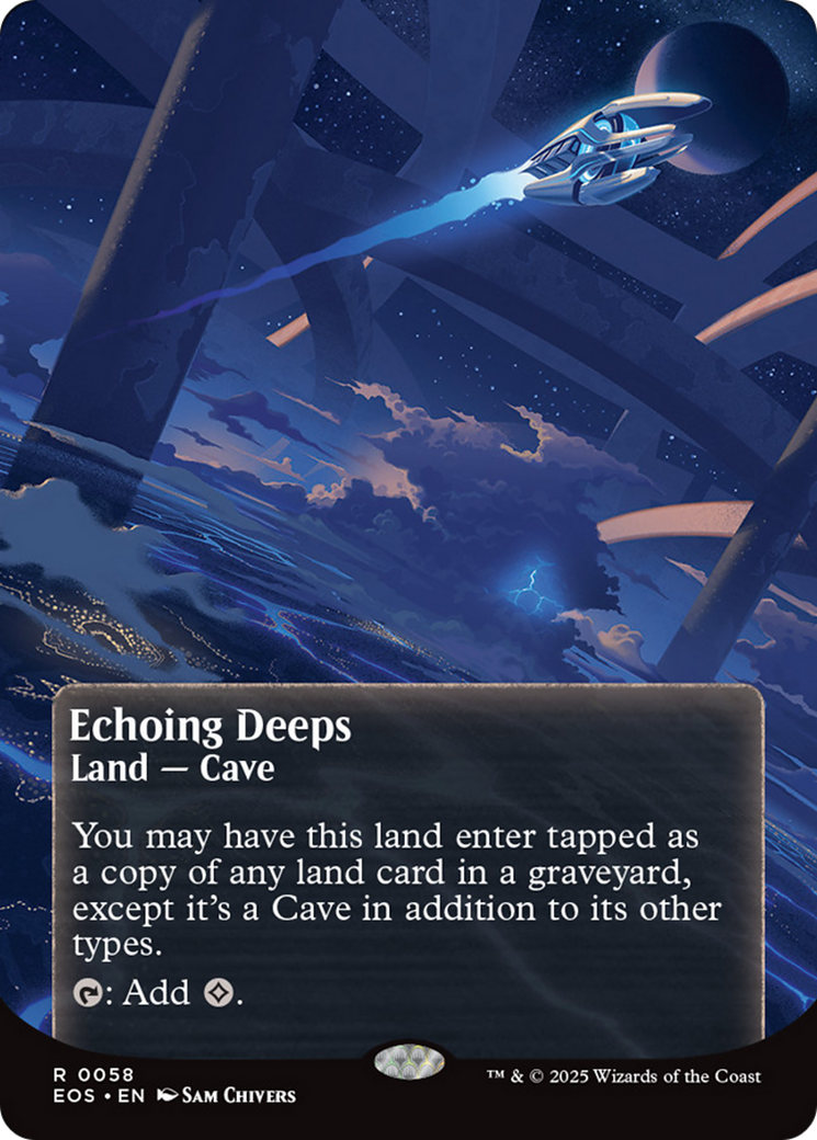 Echoing Deeps (0058) (Borderless) [Edge of Eternities: Stellar Sights] | Magic Magpie