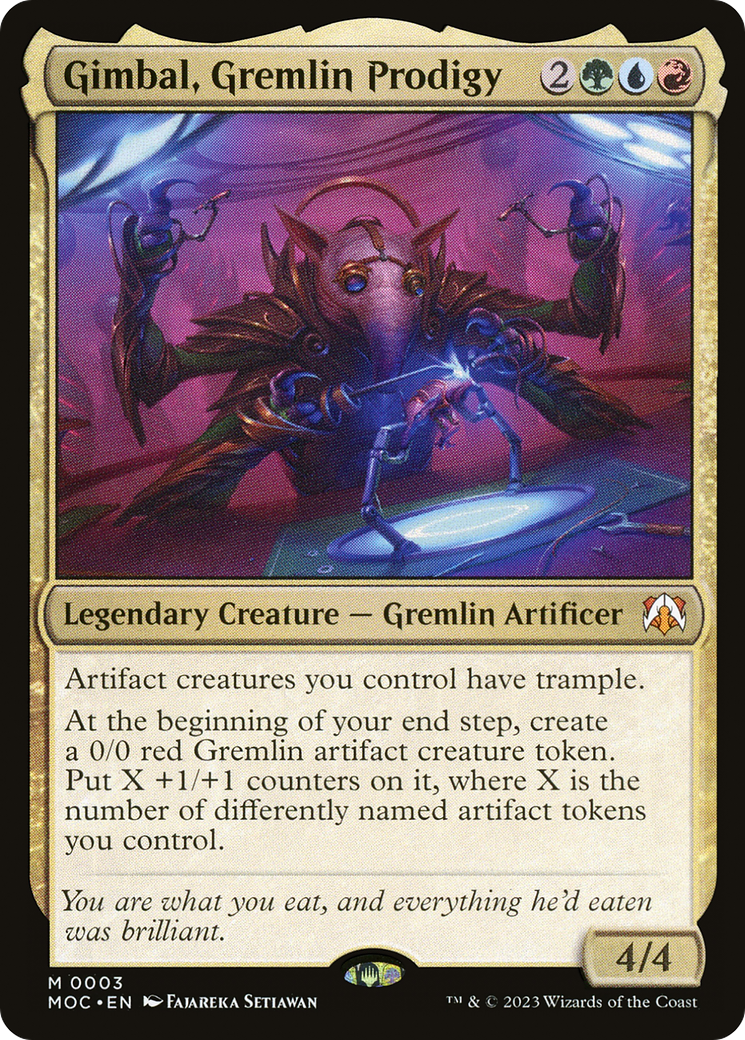 Gimbal, Gremlin Prodigy [March of the Machine Commander] | Magic Magpie