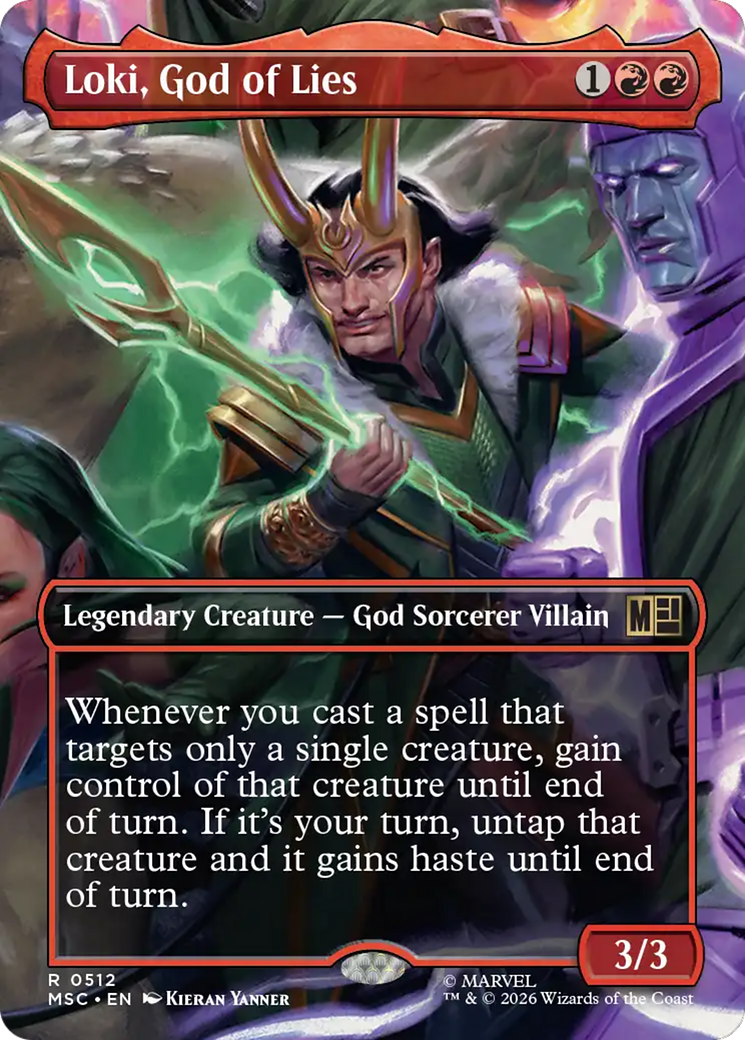 Loki, God of Lies (Borderless) [Marvel Super Heroes Commander] | Magic Magpie