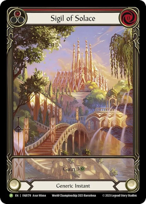 Sigil of Solace [FAB178] (Promo)  Rainbow Foil | Magic Magpie