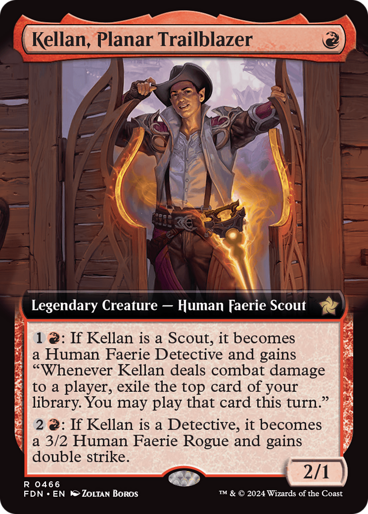 Kellan, Planar Trailblazer (Extended Art) [Foundations] | Magic Magpie