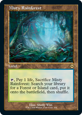 Misty Rainforest (Retro Foil Etched) [Modern Horizons 2] | Magic Magpie