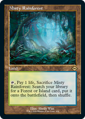 Misty Rainforest (Retro Foil Etched) [Modern Horizons 2] | Magic Magpie