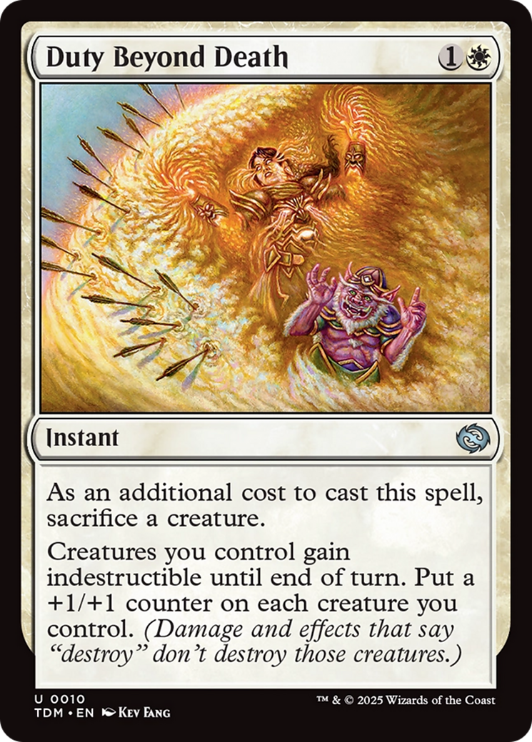 Duty Beyond Death [Tarkir: Dragonstorm] | Magic Magpie