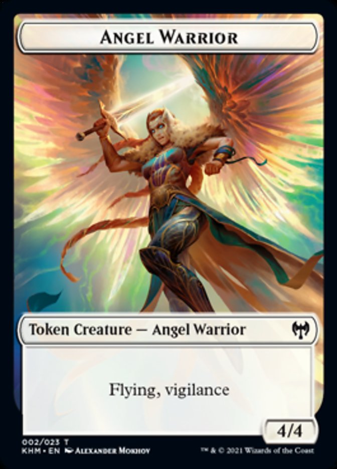 Angel Warrior Token [Kaldheim Tokens] | Magic Magpie