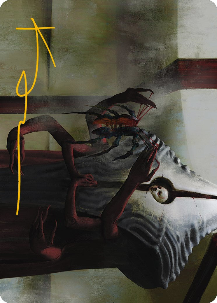 Vivisection Evangelist Art Card (Gold-Stamped Signature) [Phyrexia: All Will Be One Art Series] | Magic Magpie