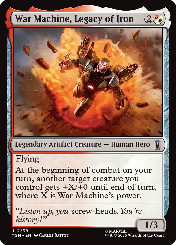War Machine, Legacy of Iron [Marvel Super Heroes] | Magic Magpie