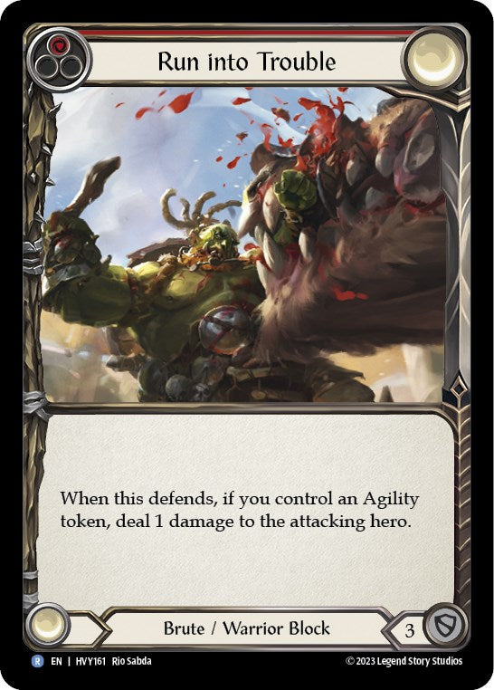 Run into Trouble [HVY161] (Heavy Hitters)  Rainbow Foil | Magic Magpie