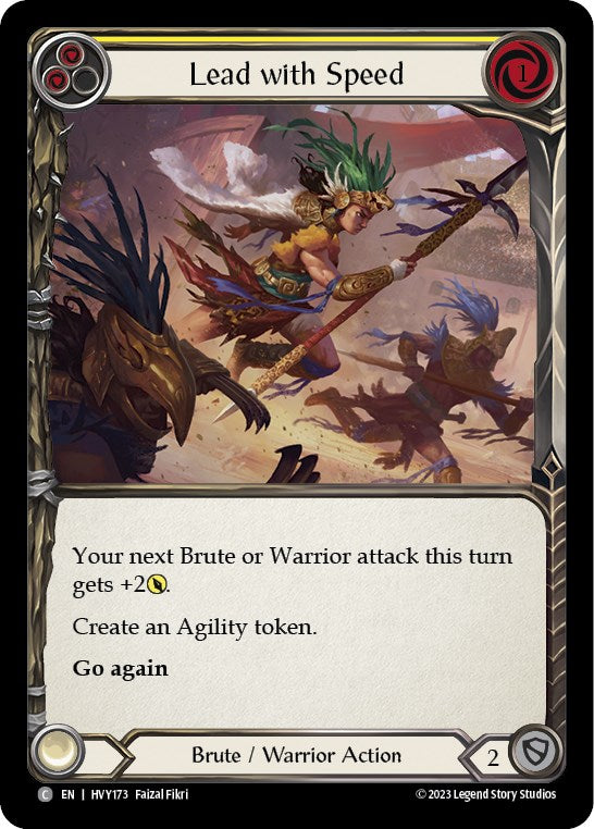 Lead with Speed (Yellow) [HVY173] (Heavy Hitters) | Magic Magpie