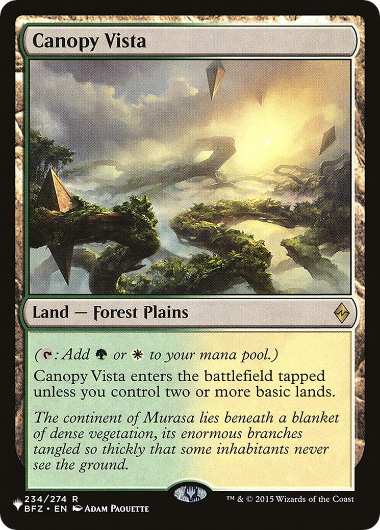 Canopy Vista [The List] | Magic Magpie