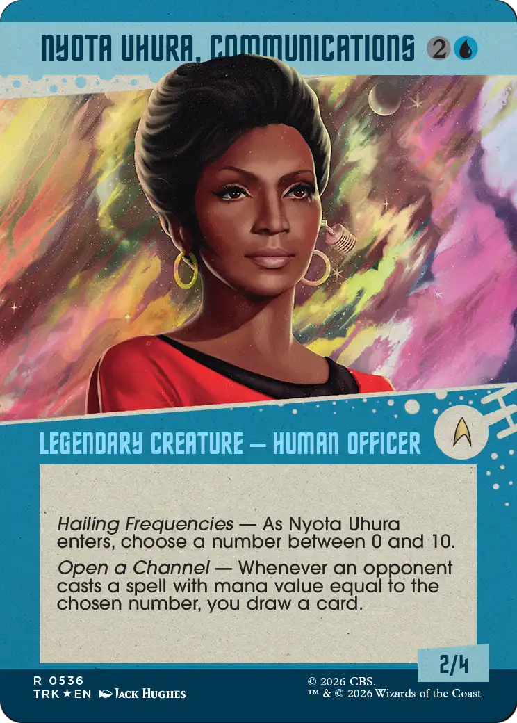 Nyota Uhura, Communications (Showcase) (Surge Foil) [Star Trek] | Magic Magpie