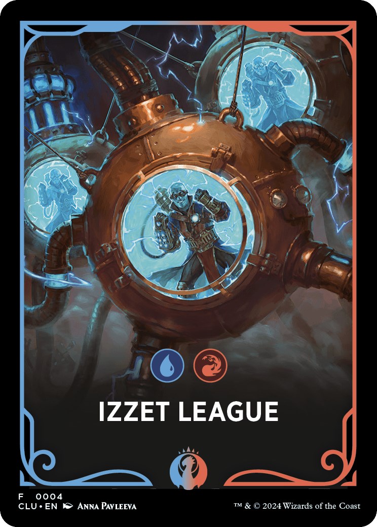 Izzet League Theme Card [Ravnica: Clue Edition Tokens] | Magic Magpie