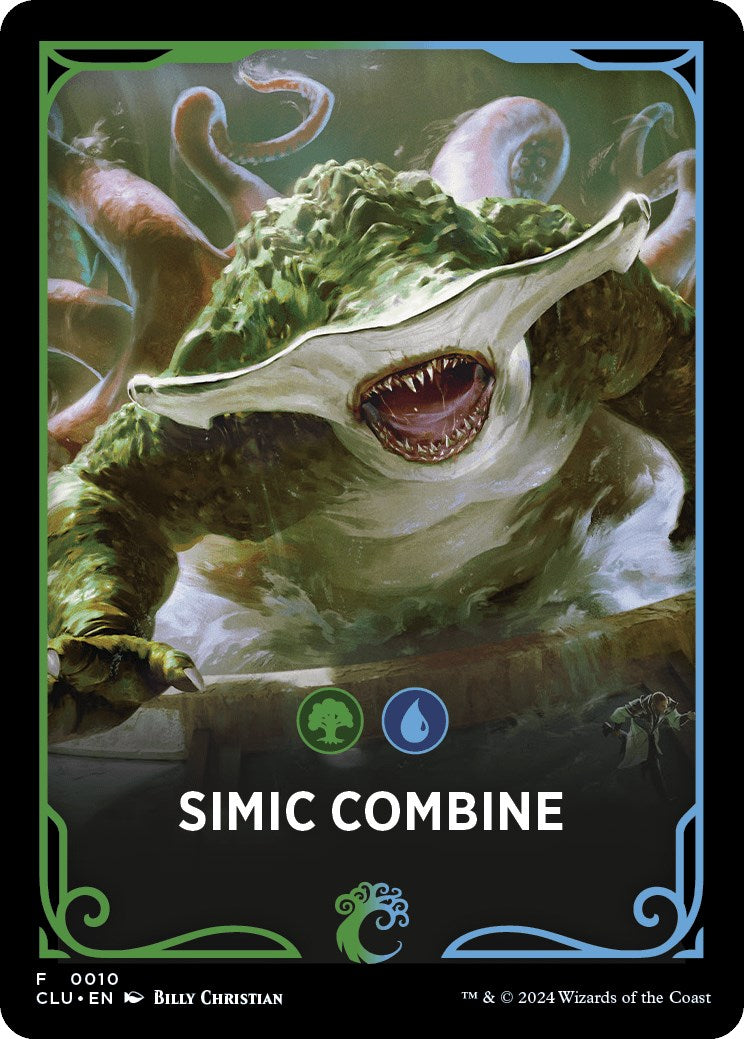 Simic Combine Theme Card [Ravnica: Clue Edition Tokens] | Magic Magpie