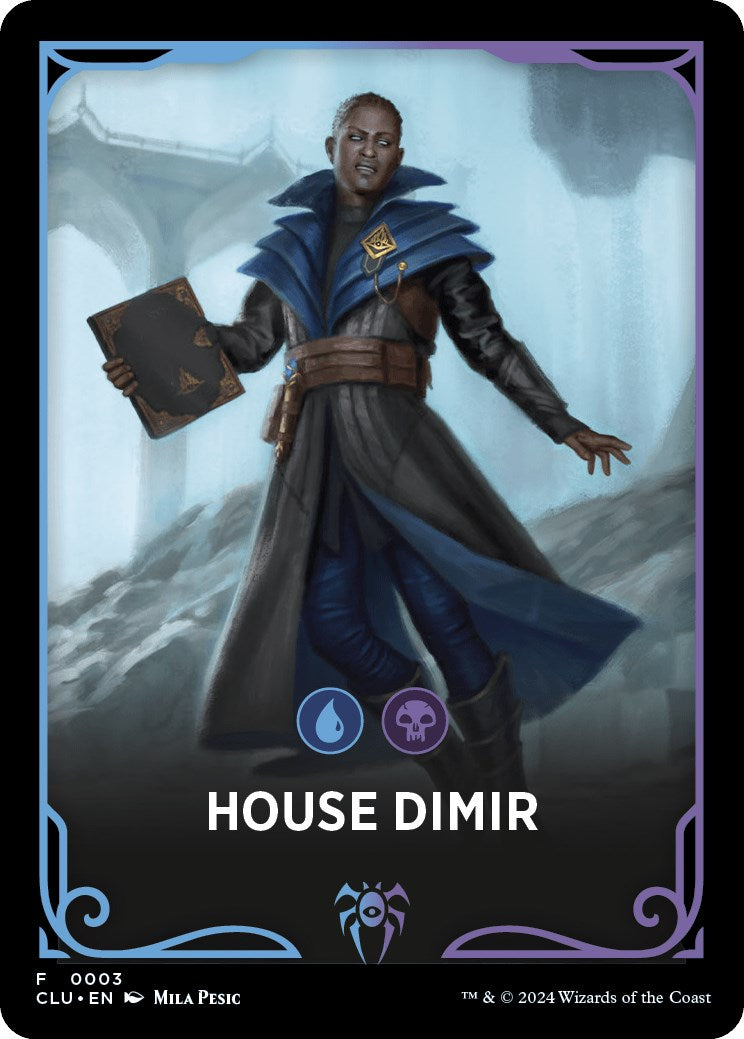 House Dimir Theme Card [Ravnica: Clue Edition Tokens] | Magic Magpie