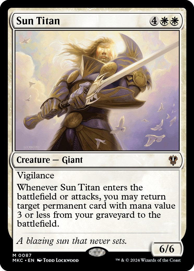 Sun Titan [Murders at Karlov Manor Commander] | Magic Magpie