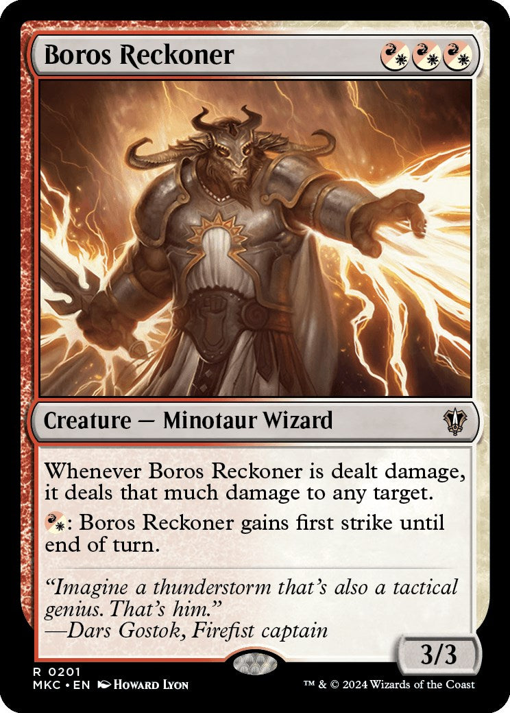 Boros Reckoner [Murders at Karlov Manor Commander] | Magic Magpie