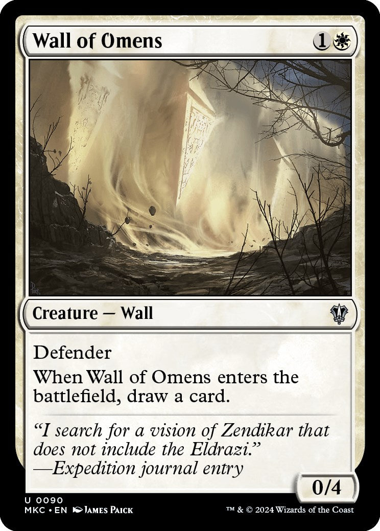 Wall of Omens [Murders at Karlov Manor Commander] | Magic Magpie