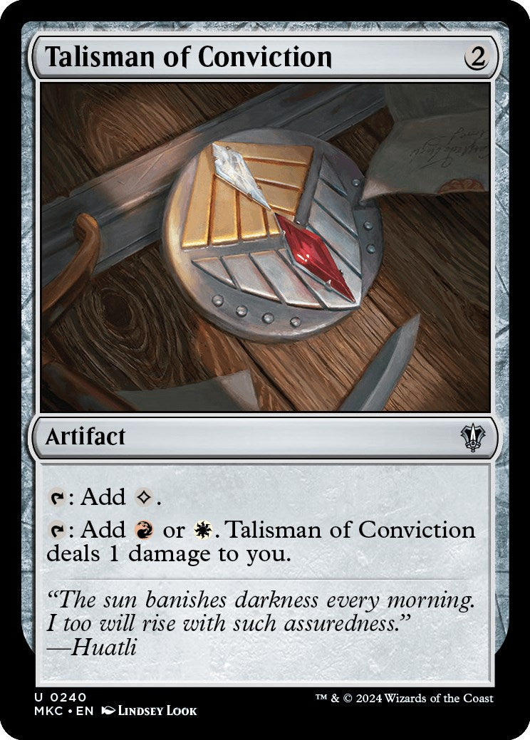 Talisman of Conviction [Murders at Karlov Manor Commander] | Magic Magpie