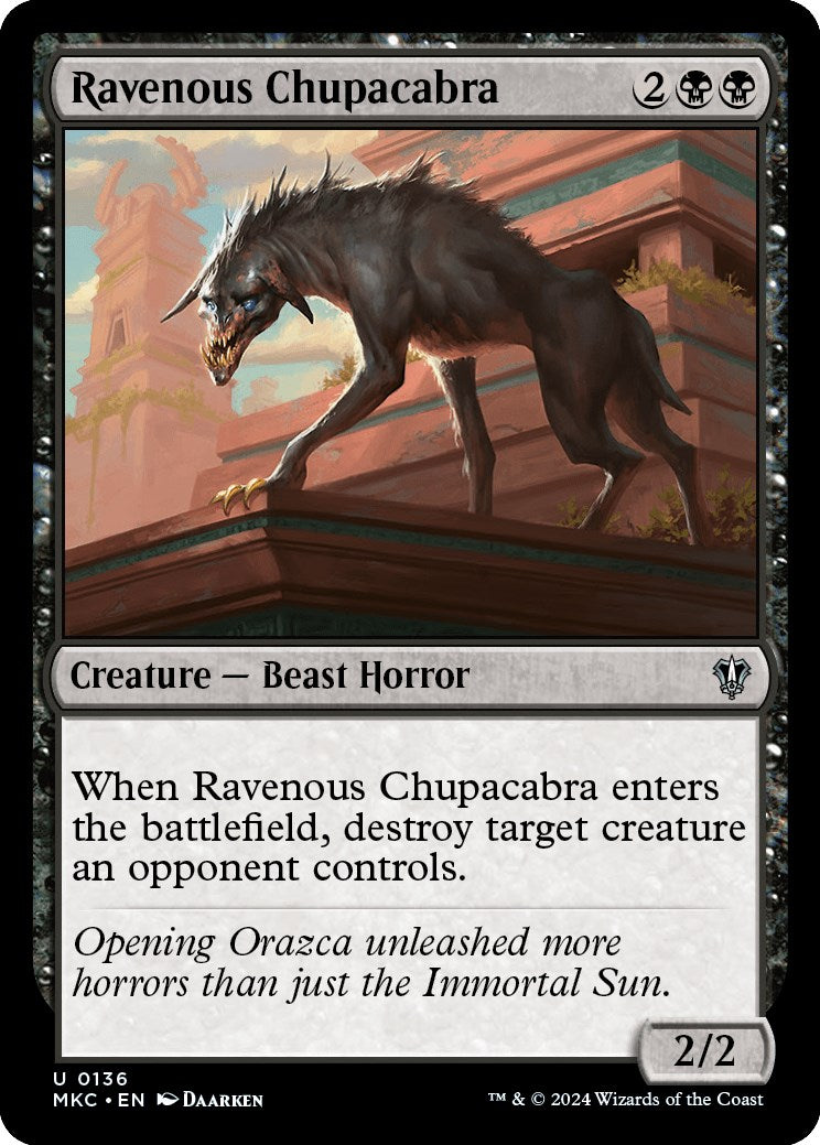 Ravenous Chupacabra [Murders at Karlov Manor Commander] | Magic Magpie