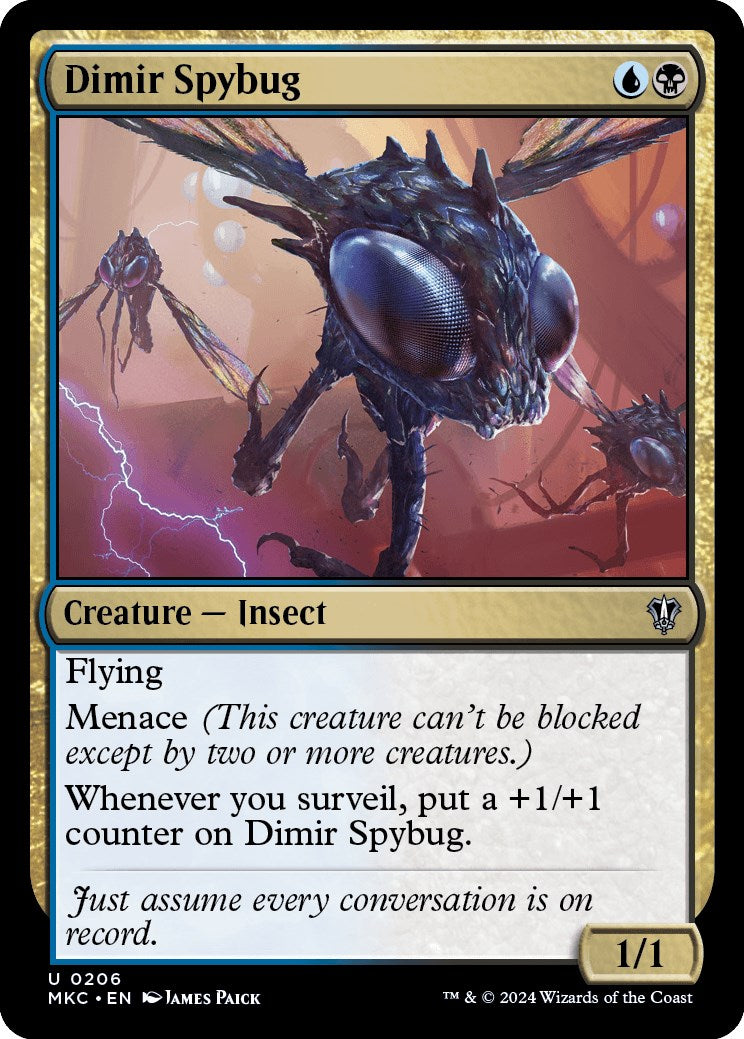 Dimir Spybug [Murders at Karlov Manor Commander] | Magic Magpie