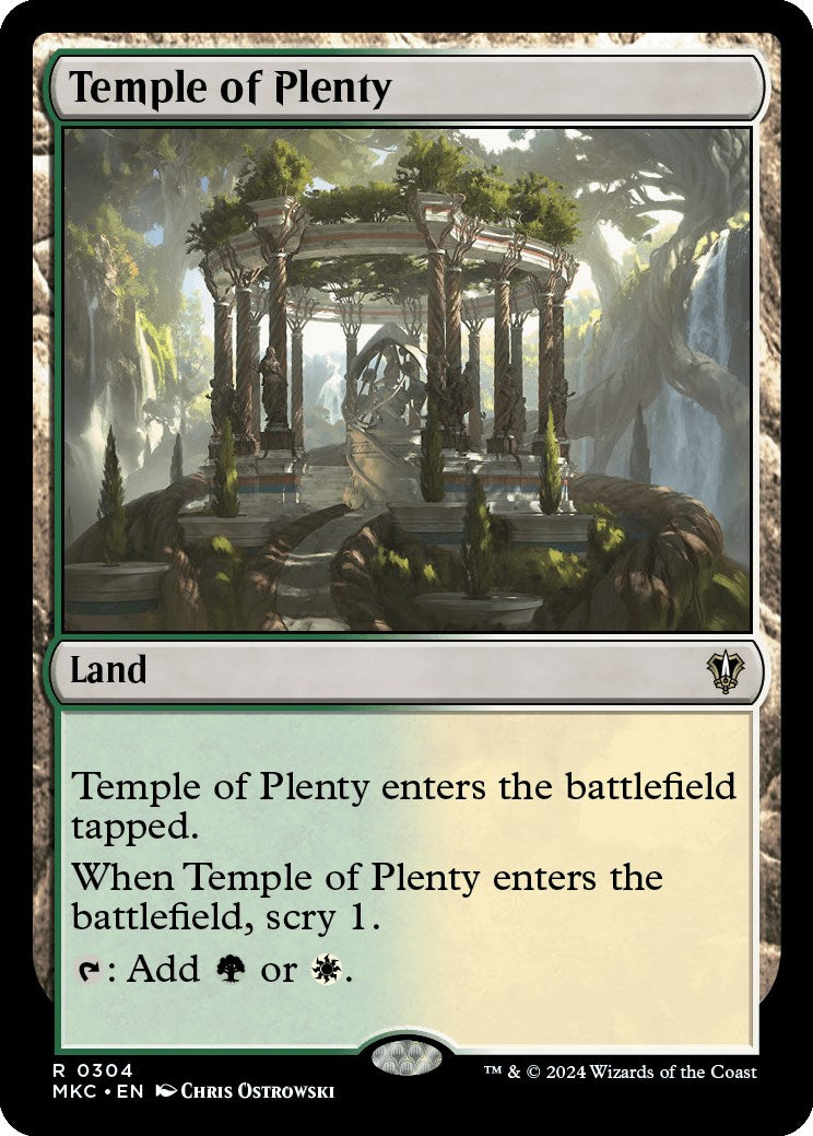 Temple of Plenty [Murders at Karlov Manor Commander] | Magic Magpie